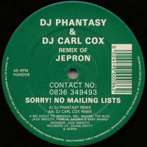 Carl Cox & DJ Phantasy - Remix Of Jepron 