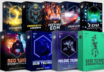 Ghosthack – Ultimate Techno Bundle 2025 [9-in-1 Mega Collection] — Techno / EDM / Hardstyle 2025-2026 (WAV, SERUM, MIDI)
