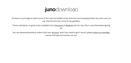 MusicVibez Editorial – The End of an Era: Juno Download Officially Shuts Down Operations [MusicVibez Research – MV-NEWS01] — Electronic Music News 2026